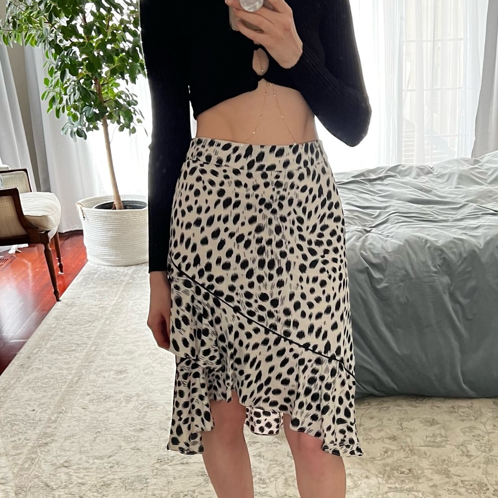 Lucy Paris Leopard Ruffle Skirt - Picture 4 of 8